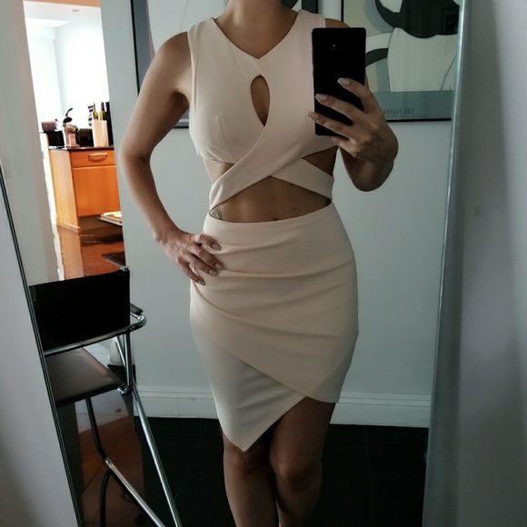 LF Dresses & Skirts - {LF} Angel Biba Light Pink Bodycon Dress